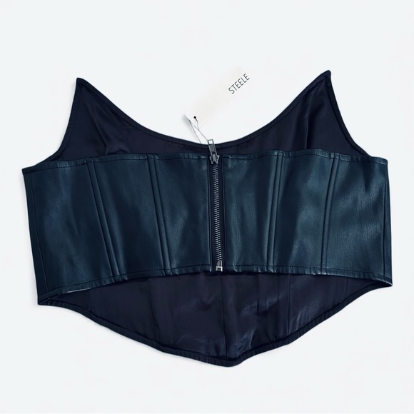 STEELE | Black Corset Top - Picture 2 of 4